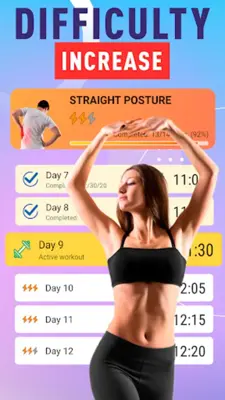 Straight Posture－Back exercise android App screenshot 3